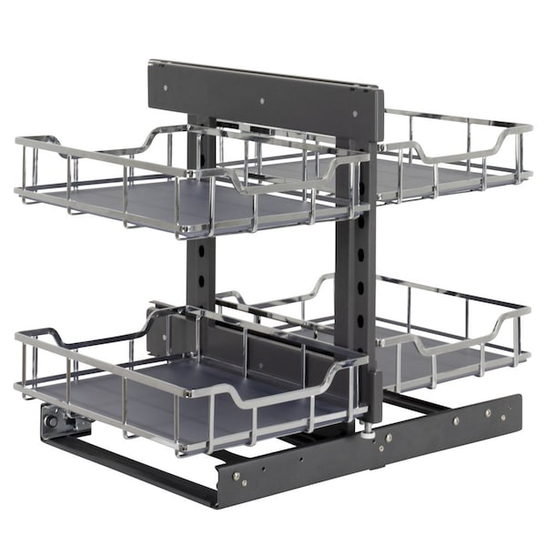 Hardware Resources STORAGE WITH STYLE 18" Polished Chrome Blind Corner Organizer SWS-BCS18PC - main